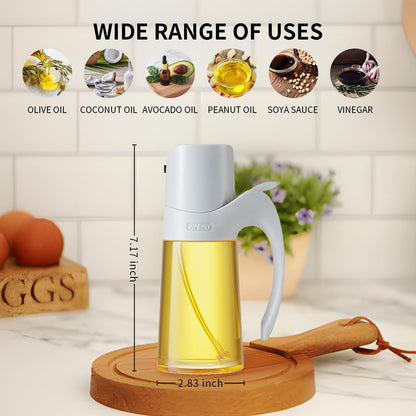 Ankou Olive Oil Sprayer Oil Spray Bottle,10oz/300ml Oil Dispenser Spray for Kitchen, High Borosilicate Glass Fine Mist Oil Sprayer for Cooking, Leakproof, BPA-Free Vinegar bottles for Salad, BBQ