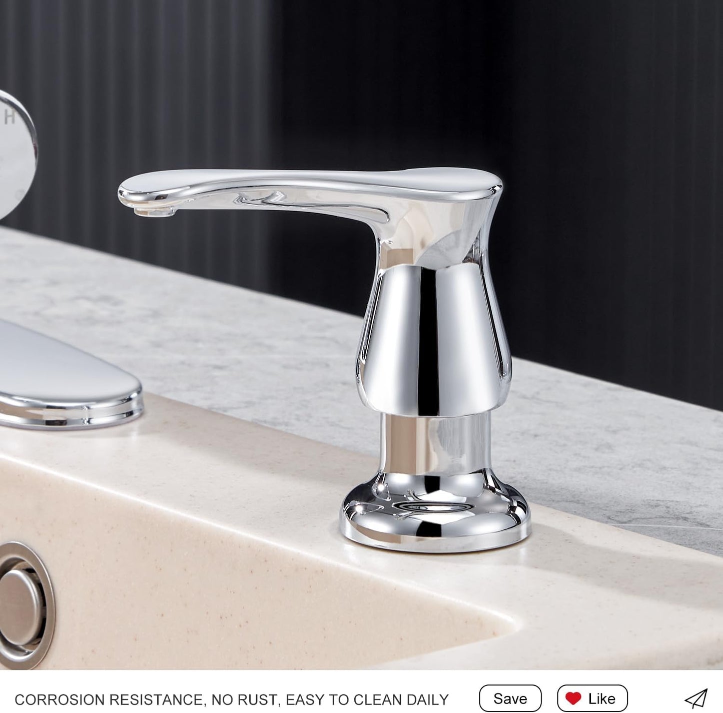 GAGALIFE Kitchen Sink Soap Dispenser Brushed Nickel, Under Sink Soap Dispenser with 40" Silicone Extension Tube Kit,Say Goodbye to Frequent Refills