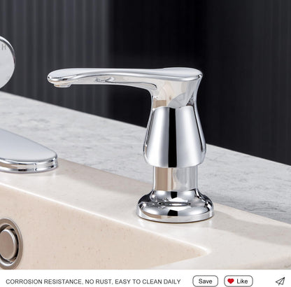 GAGALIFE Kitchen Sink Soap Dispenser Brushed Nickel, Under Sink Soap Dispenser with 40" Silicone Extension Tube Kit,Say Goodbye to Frequent Refills