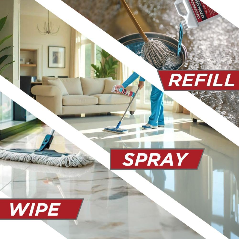 Stone Pro Crystal Clean - Surface Cleaner & Sealer, Ready to Use 32 oz.