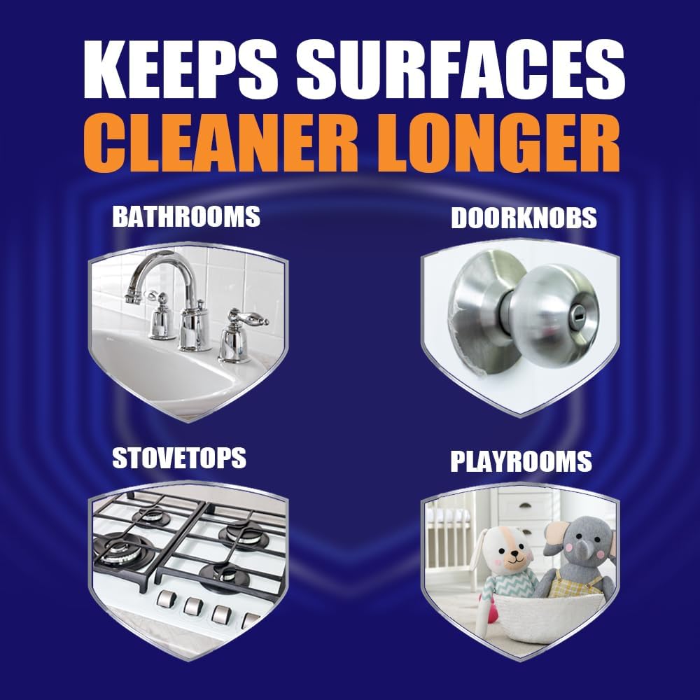 MICROBAN Multi-Purpose Cleaner, 32 oz., 2 Pack, Citrus, Penetrates Soap Scum, Greasy Soils and Reduces Odors, Keeps Killing 99.9% of Bacteria and Viruses for up to 24 Hours