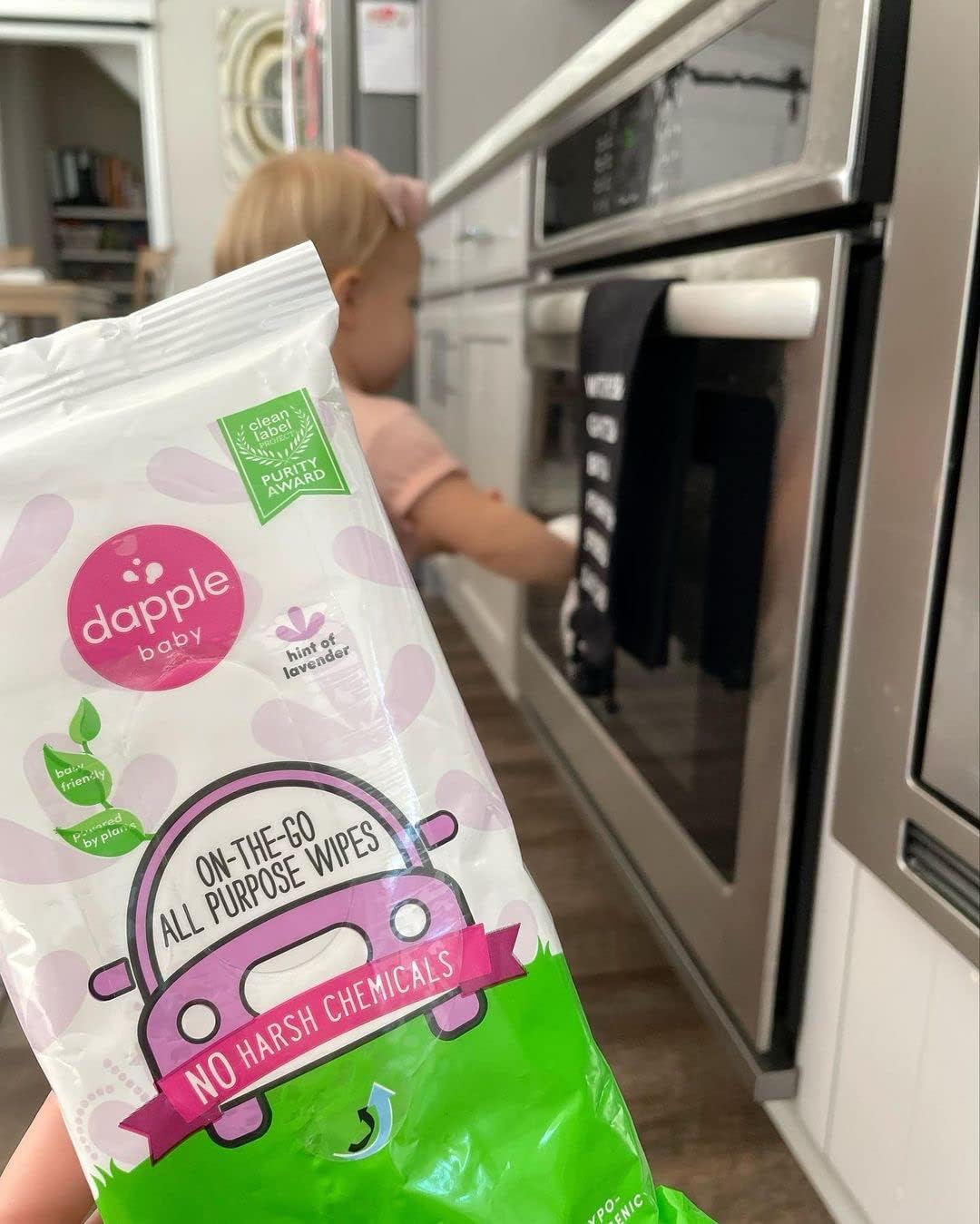 Dapple Baby All Purpose Cleaning Spray and All Purpose Wipes - (2 Pack) 16.9 fl oz Bottle - 30 Cleaning Wipes Total - Fragrance-Free, Hypoallergenic & Plant-Powered - Baby Essentials