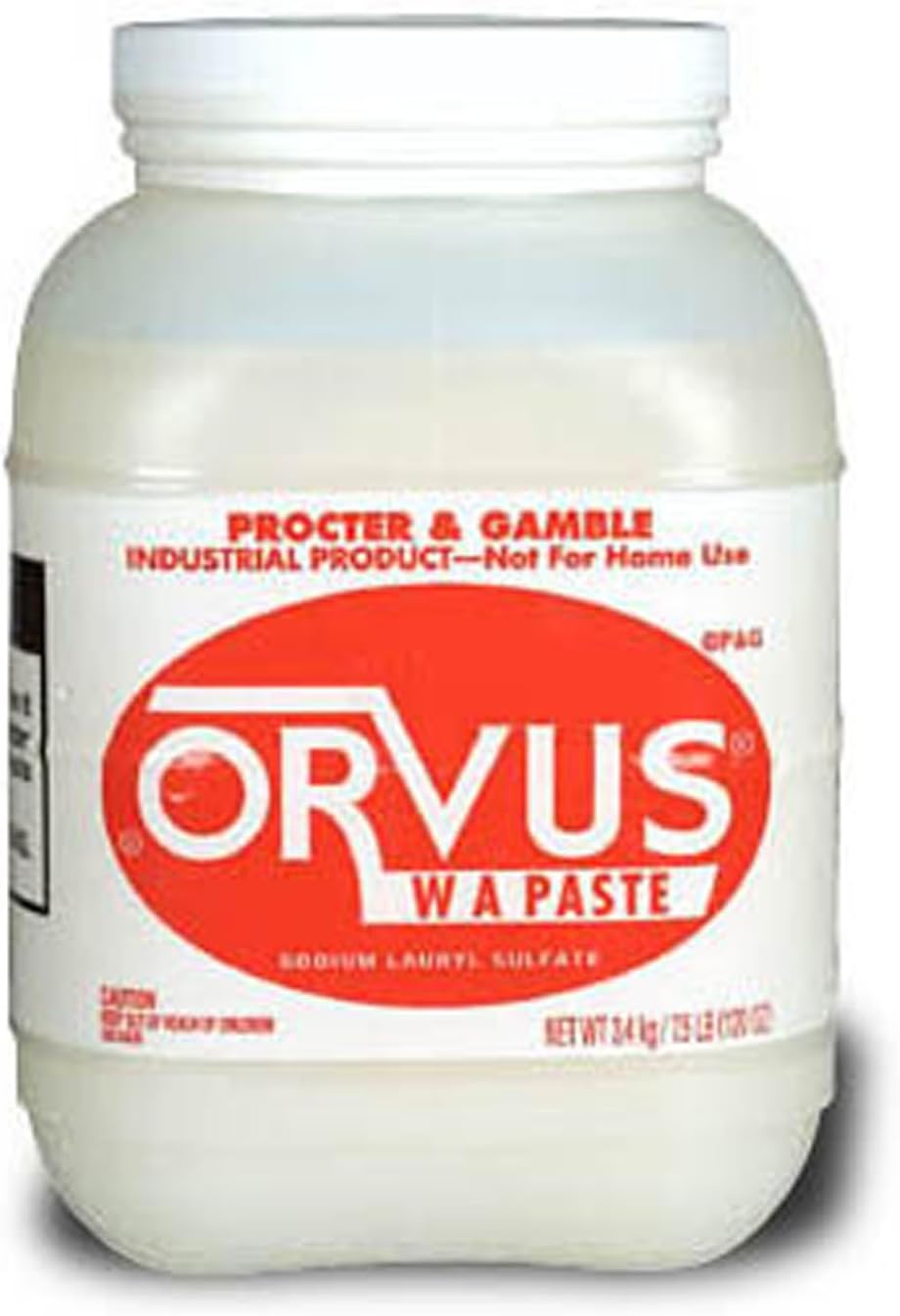 ORVUS WA Paste Multipurpose Cleaner For Cleaning Horses, Livestock, Pets, Quilts, Delicate Fabrics & Fine Linens - 7.5lbs (3.4kg)
