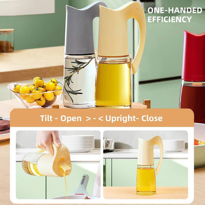 Ankou Olive Oil Sprayer Oil Spray Bottle,10oz/300ml Oil Dispenser Spray for Kitchen, High Borosilicate Glass Fine Mist Oil Sprayer for Cooking, Leakproof, BPA-Free Vinegar bottles for Salad, BBQ