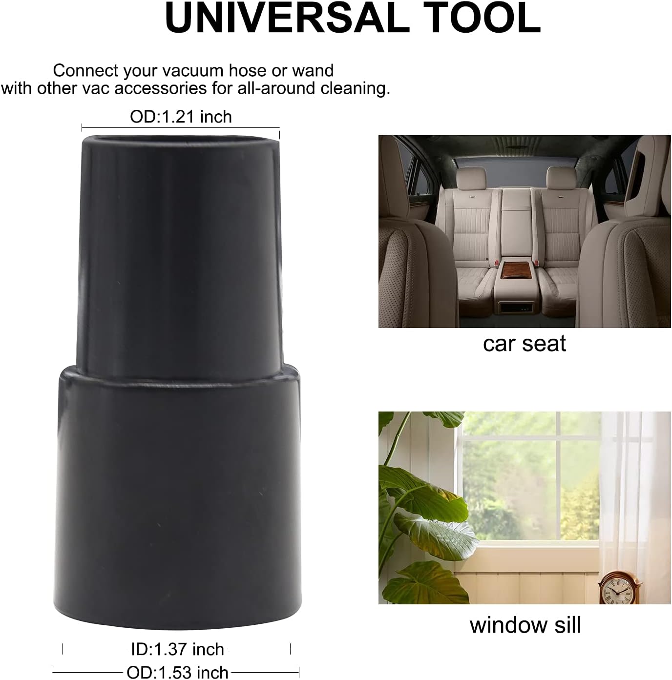 14 Pcs Household Cleaning Vacuum Cleaner Attachments Kit for Shop Vac Accessories with 1 1/4" Vacuum Brush Flexible Crevice Tool, Vacuum Cleaner Straw Tubes and Vacuum Hose Adapter Kit