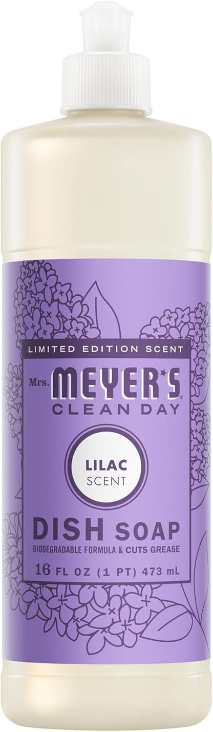 MRS. MEYER'S CLEAN DAY Liquid Dish Soap, Lemon Verbena, 16 fl. Oz