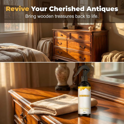 Beeswax Wood Polish, 2026 New Multifunctional Wood Care Wax, 120ml Wood Conditioner for Furniture & Floors, 2.83" x 6.61" Portable Wood Polish for Home Wood Maintenance (2 Pack)