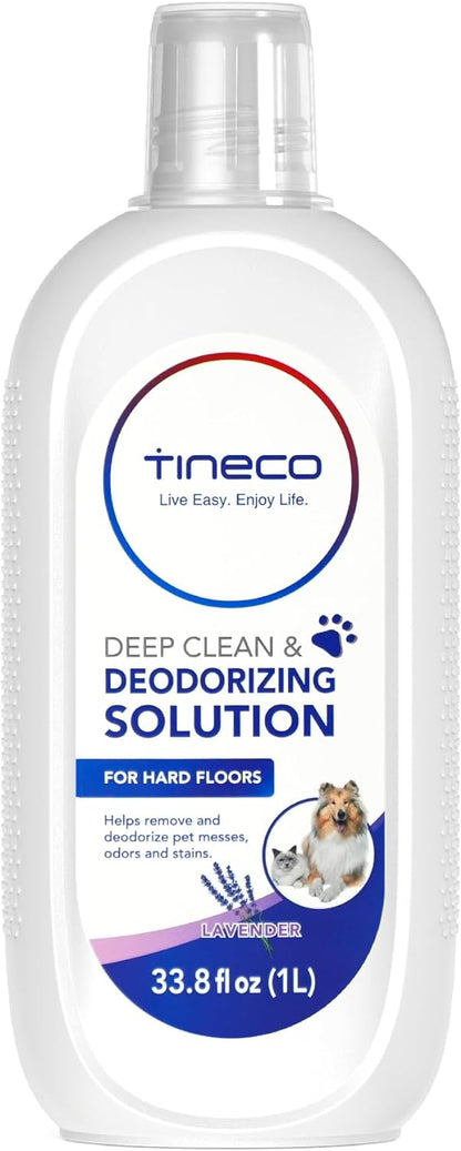 Tineco Floor Cleaning Solution 1L (33.8oz), Lavender Scent, Deep Cleaner for Multi-Hard Floors, Compatible with iFLOOR & FLOOR ONE S3/S5/S6/S7/S9 Artist & S6/S7/S9 Master Series, Non-Steam Compatible