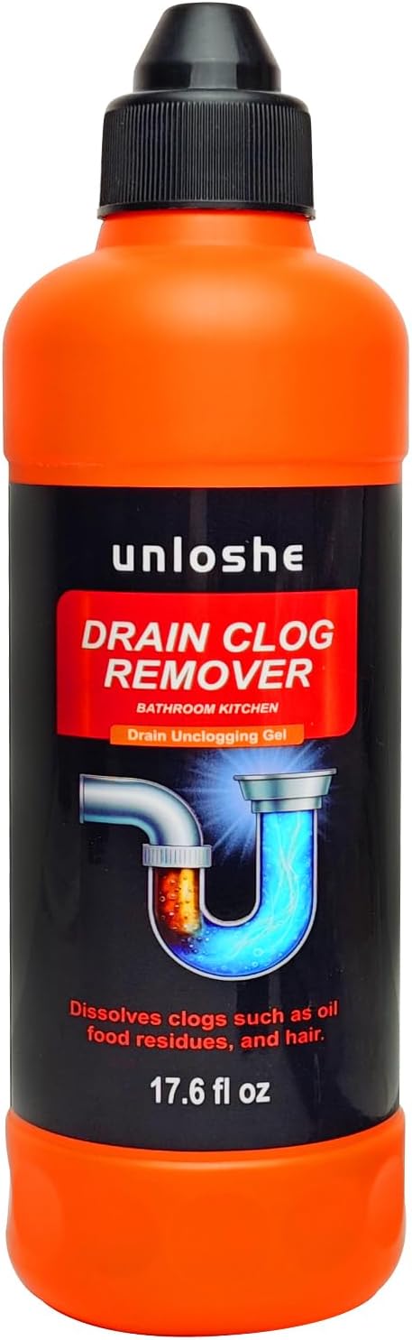 Drain Clog Remover and Drain Cleaner, Unclogs and Removes Hair, Soap Scum and Blockages, for Bathroom, Kitchen, Sink, Tubs (2-Pack)