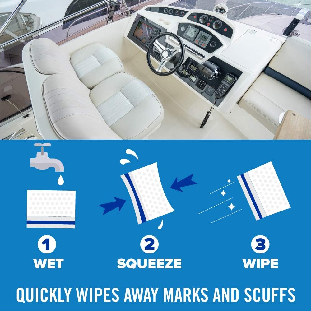 Boat Erasers by Better Boat - Cleaning Sponge for Scuff Marks & Grime, Marine Accessories & Gifts, Safe on Fiberglass Vinyl Gelcoat Deck Hull