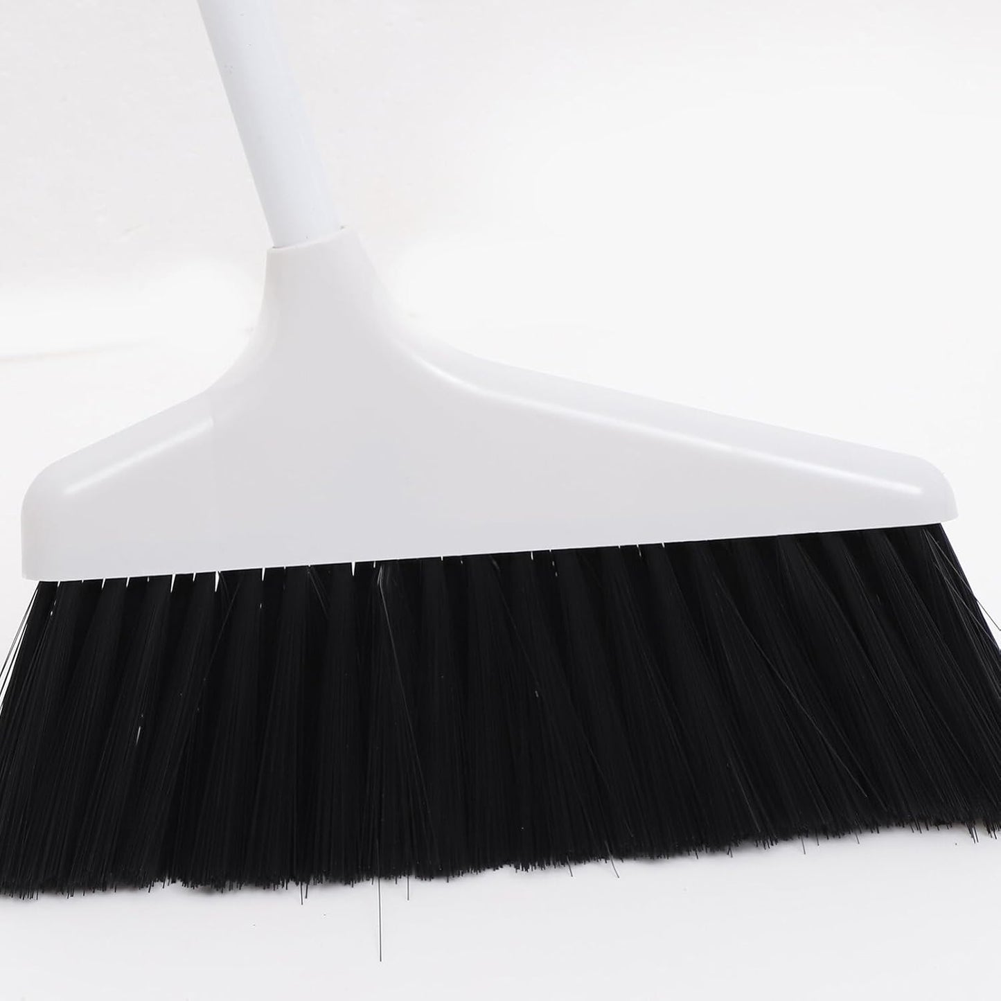 Lurrose Broom and Dustpan Set Heavy Duty Floor Cleaning Kit with Soft Bristles and Ergonomic Long Handle for Home Kitchen Tile and Hardwood Surfaces