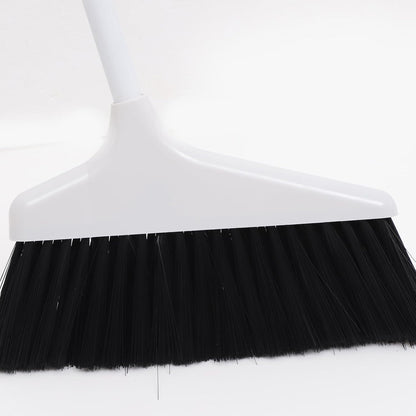 Lurrose Broom and Dustpan Set Heavy Duty Floor Cleaning Kit with Soft Bristles and Ergonomic Long Handle for Home Kitchen Tile and Hardwood Surfaces