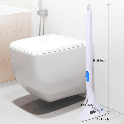 Disposable Toilet Brush, Toilet Bowl Brush and Holder with Cleaner Refill Pads, Wall-Mounted Toilet Brush,Toilet Brush Wand Starter Kit,1 Wand + 12 Refills(Flushable) + 1 Stand + 1 Hook