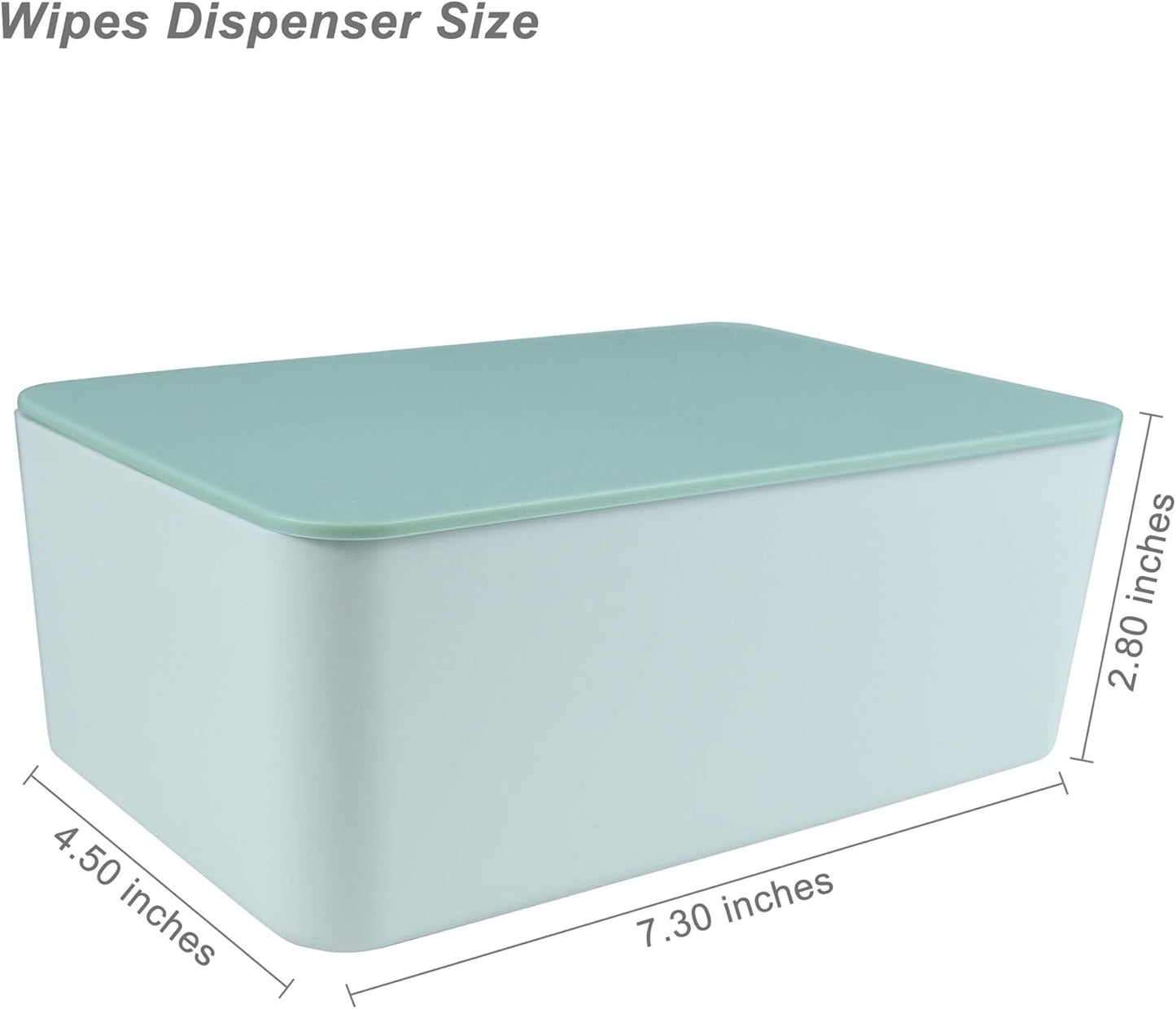 Diaper Wipes Dispenser, Tissue Storage Box Case, Wet Wipe Dispenser Holder with Lid for Home, Office, Cars (Pink)
