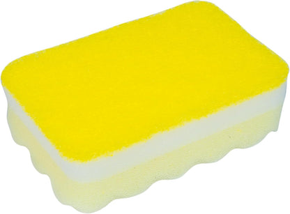 Fabuloso Scratch-Free Kitchen Dish Sponges, Purple Cellulose Scrubber Sponge with Scouring Pad for Dishes, Pots, Pans, Counters and Sinks, Tough on Messes, 4.25 x 2.75 x 1.25 in, 6 Count