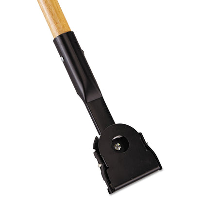 Rubbermaid Commercial Products 60" Snap-On Wood Dust Mop Handle, Natural, for Janitorial/Professional Use