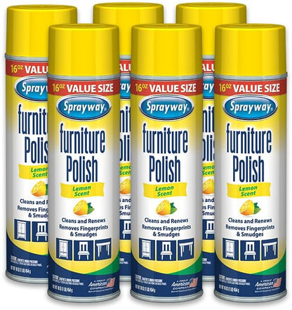 Sprayway Furniture Polish, Fl Oz, 16 Ounce