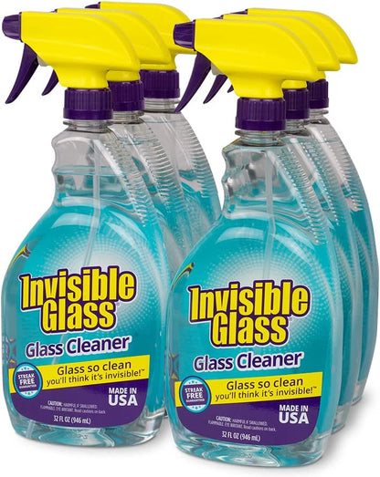 Invisible Glass 92194-2PK Premium Glass and Window Cleaner Spray – Cleans Glass, Windows, Mirrors, Shower Doors, and More – Streak-Free, Ammonia-Free, Tint-Safe – 32 fl oz (Pack of 2)