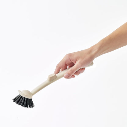 Earth & Mango Magnetic Dish Brush & Scraper, Snaps to Sink, Non-Scratch, Dishwasher Safe, Dish Scrubber – Onyx Black