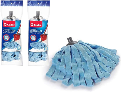 O-Cedar Microfiber Cloth Mop (Microfiber Cloth Mop with 3 Extra Refills)