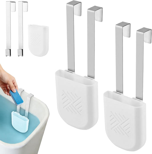 2Pcs Toilet Tank Cleaning Tablet Holder, Hanging Toilet Bowl Tablet Holders, Bathroom Accessories for Inside Tank