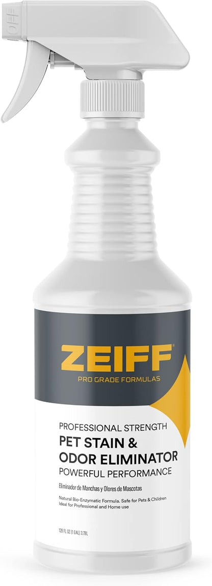 Zeiff Pro-Grade Multi-Purpose Probiotic Enzyme Cleaner - Powerful Cleaning & Odor Eliminating Formula For Professional & Home Surfaces - 32 Ounce - Fragrance Free