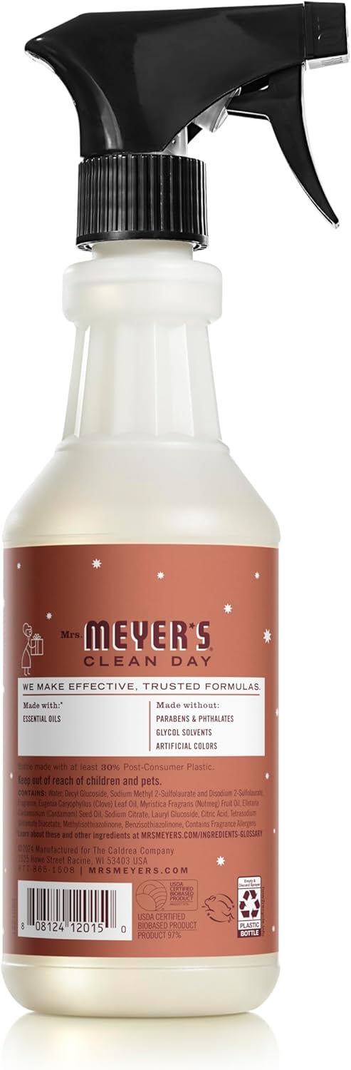 MRS. MEYER'S CLEAN DAY Multi-Surface Everyday Cleaner, Gingerbread Scent, 16 Fl Oz Bottle