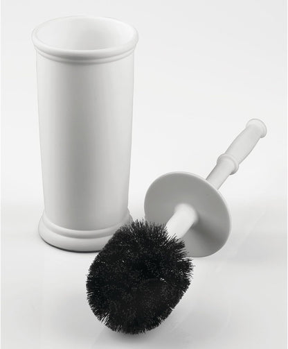 mDesign Metal Freestanding Slim Toilet Bowl Brush and Holder