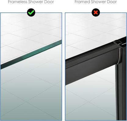 Simtive Shower Door Hooks (2-Pack), Towel Hooks for Bathroom Frameless Glass Squeegee Hooks, Black