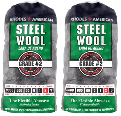 Homax - 33873210009 Steel Wool, Extra Fine Grade #000, 12 Pads