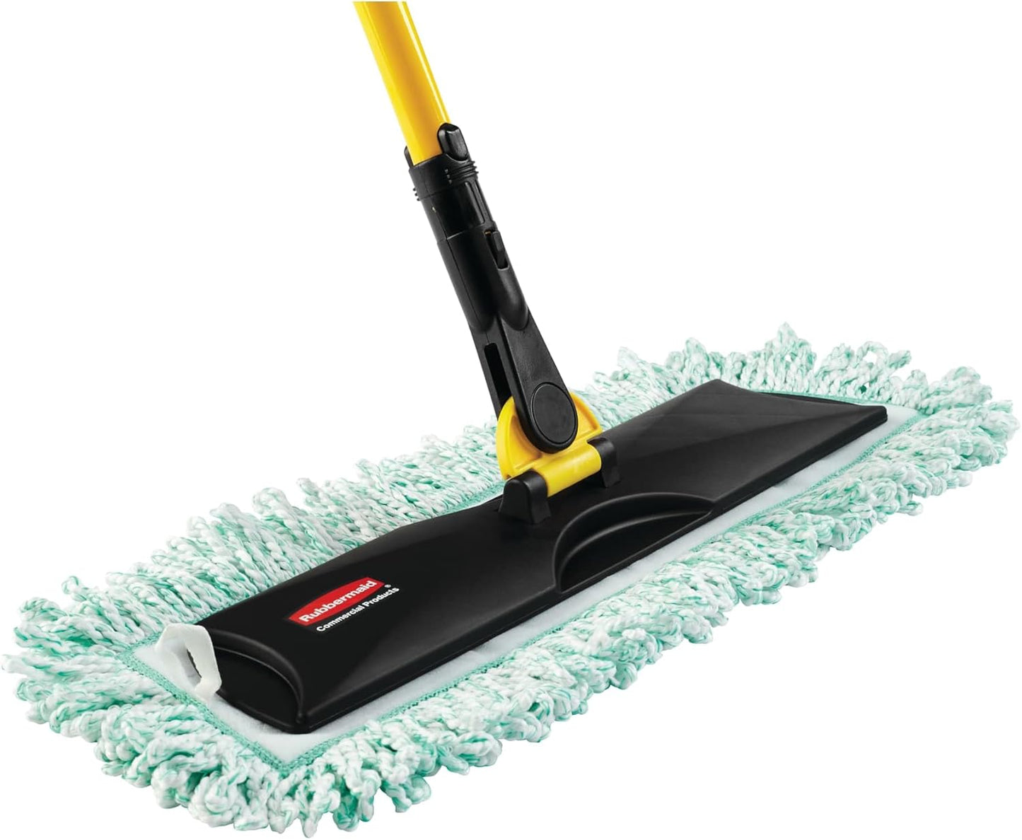 Rubbermaid Commercial Products HYGEN 24" Microfiber Dust Pad with Fringe Green for Janitorial/Professional Cleaners and Heavy-Duty Industrial Cleaning/Dusting/Sweeping