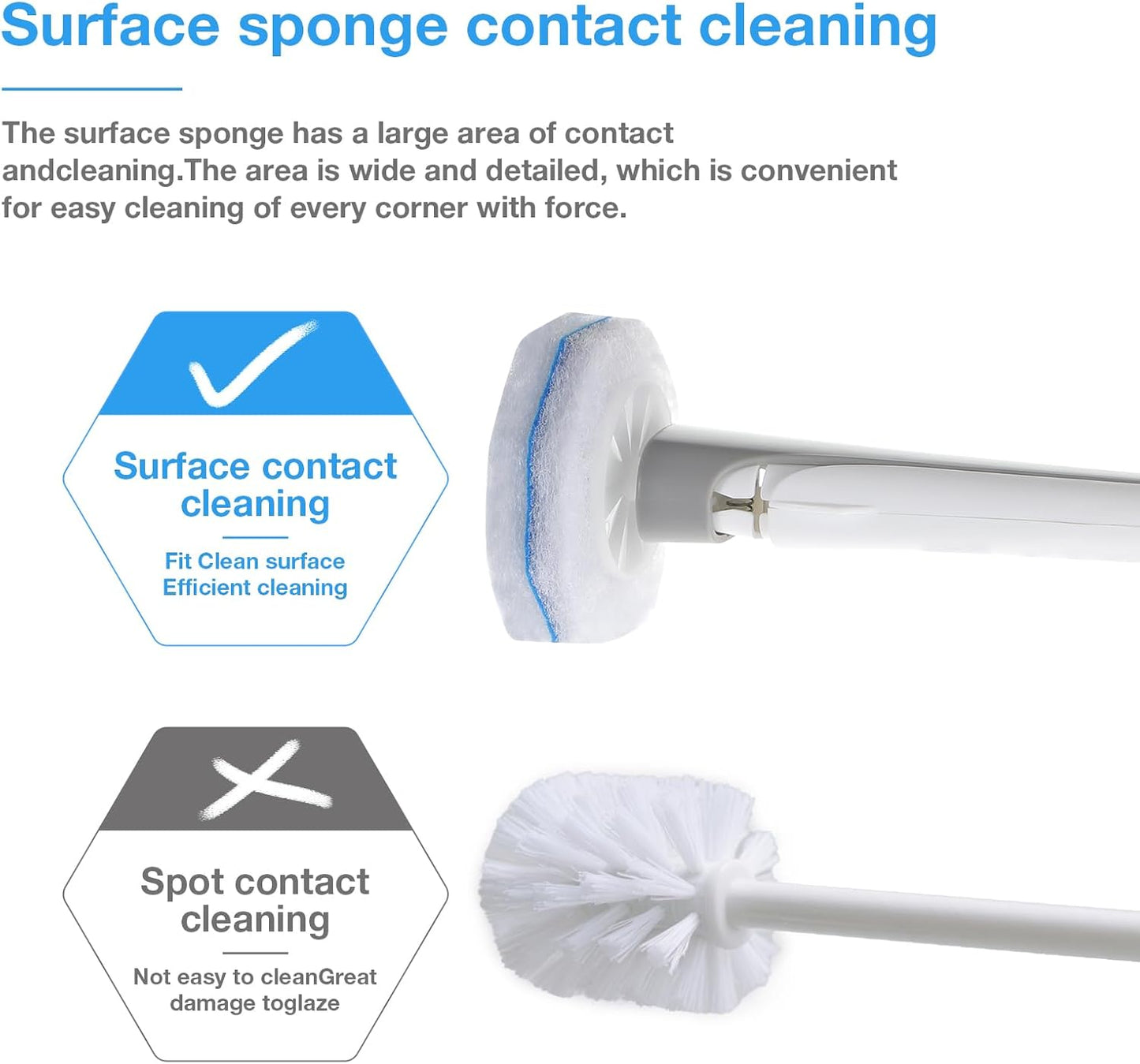 30 Ct Disposable Toilet Wand Refills, Toilet Bowl Cleaner Scrubbing Pads, Unscented Preloaded Refills, Compatible with Most Wand Handles