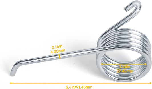 (2pcs) 5 Loops FG6127L40000 Commercial Mop Bucket Wringer Spring Replacement Compatible with rubbermaid FG612788 Series Mop Bucket Ringer Torsion Water Side-Press Spring Parts FG6127L4