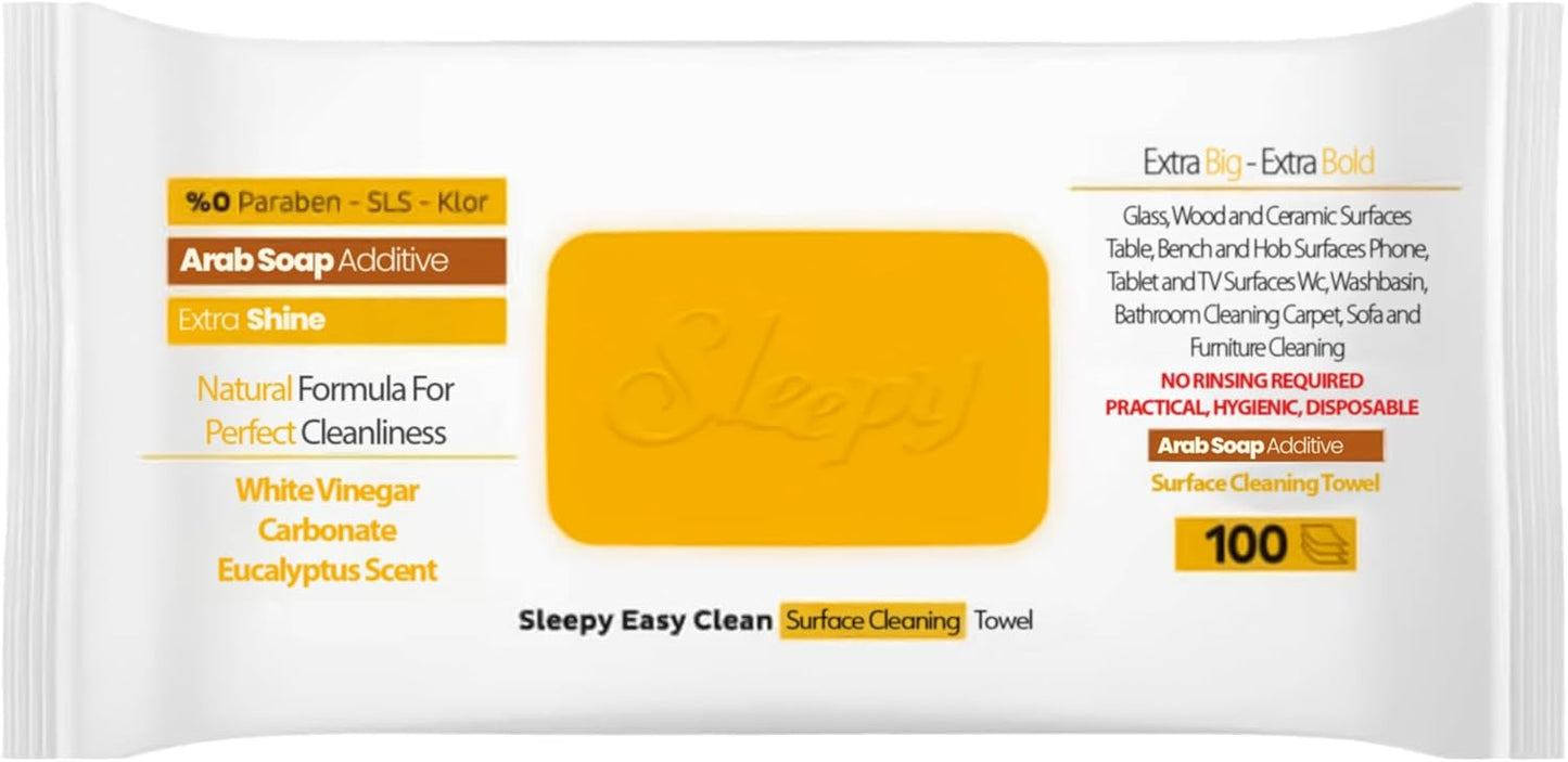 Sleepy Easy Clean All Purpose Cleaning Wet Wipes, Large