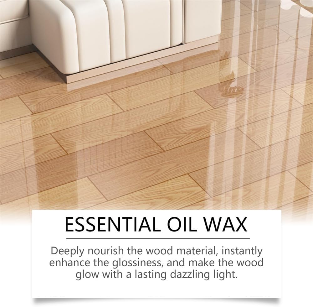 Beeswax Wood Polish Spray, Beeswax Spray Furniture Polish, Natural Beeswax Essential Oil Wax for Living Rooms, Kitchens, Wood Furniture Floors (1 Set)