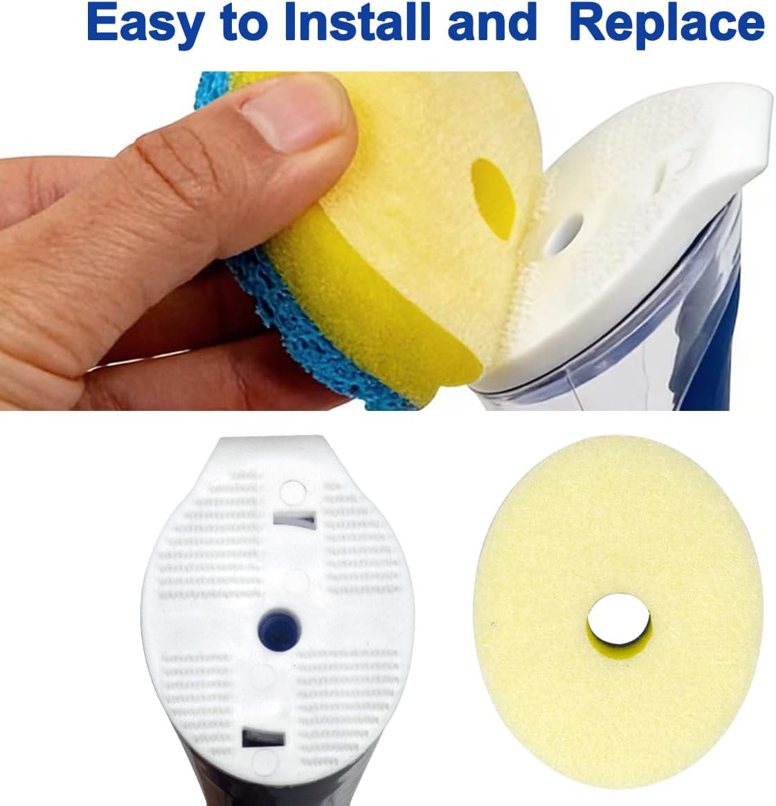 CELOX Dish Sponge with Handle, Dish Sponge with Soap Dispenser