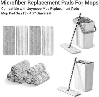 10Pcs Mop Replacement Pads,Compatible with Libman Rinse 'n Wring Mop Universal Mop Pads Mop Head Refills Washable Wet Mop,Compatible with Most 11-13” Size Mops