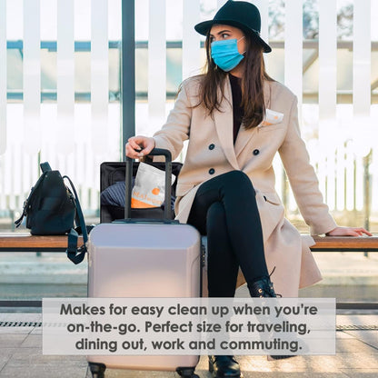 NEATwipes Hand Sanitizing Wipes | Travel Size | Disposable Wet Wipe & Planet Friendly | Lavender Essential Oil & Soothing Aloe | 24 Individually Wrapped Wipes per Package