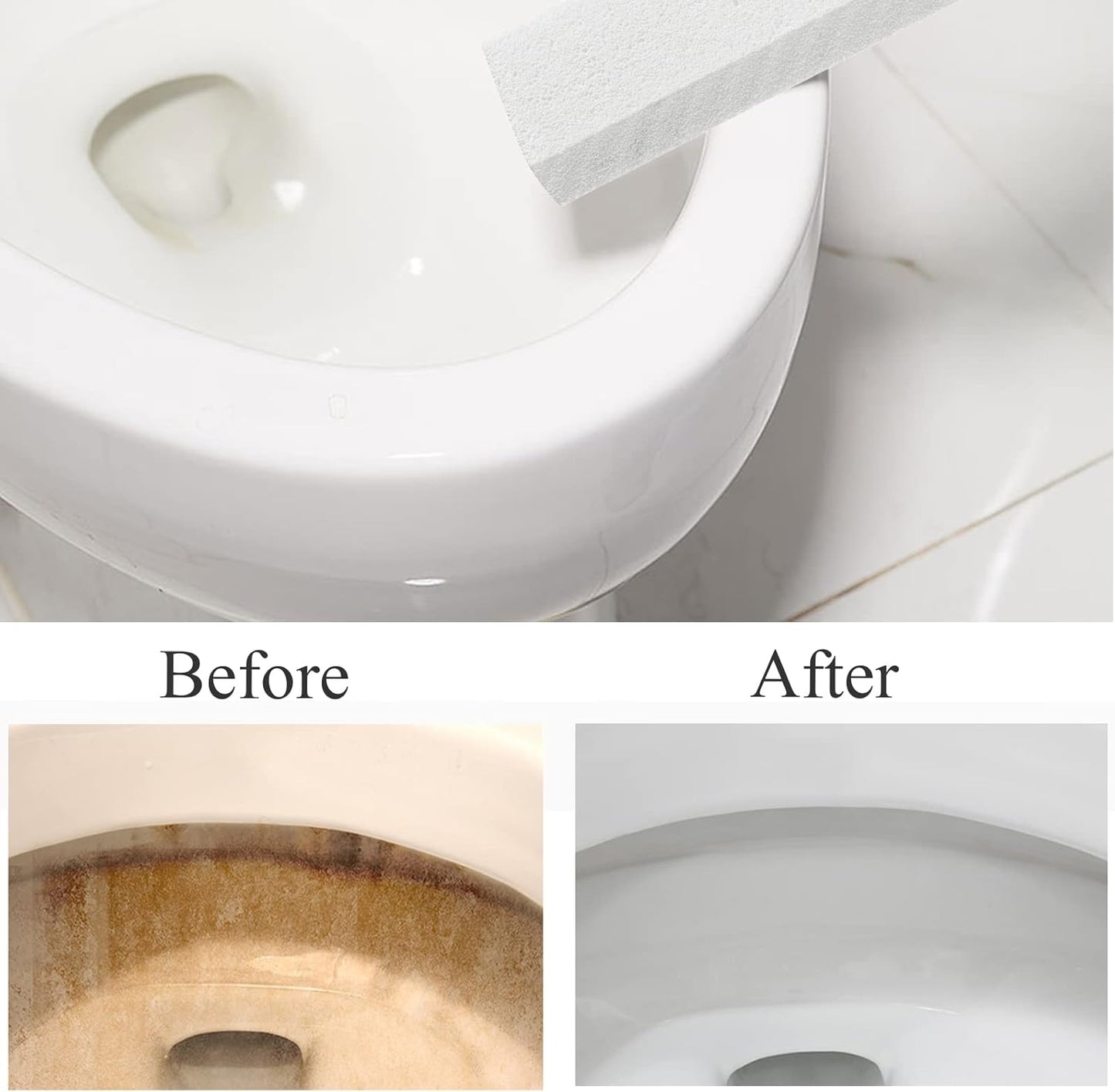 8 Pack Pumice Stone for Toilet Bowl Cleaning, Scouring Stick Remove Toilet Bowl Hard Water Rings, Calcium Buildup and Rust Suitable for Cleaning Toilet, Bathroom, Kitchen Sink, Grill（Gray