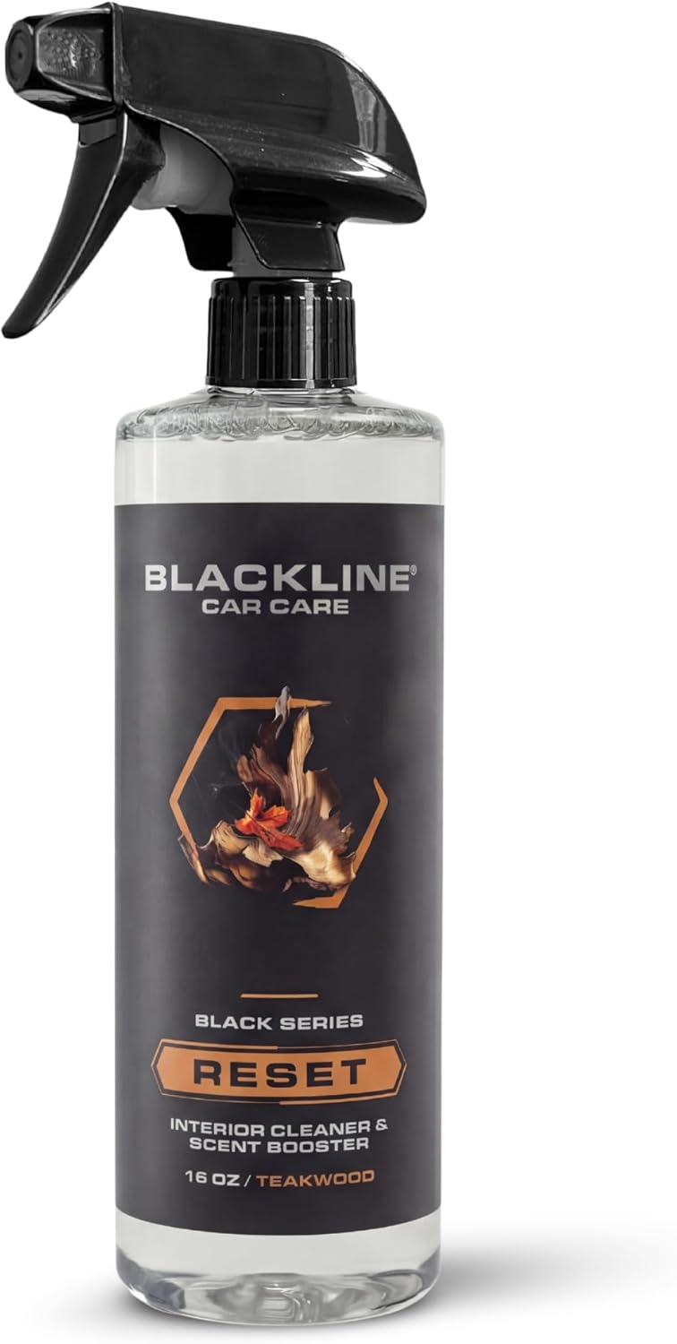 Blackline Luxury Scented Leather Interior Car Cleaner Reset Deep Cleans & Deodorizes All Surfaces, pH-Neutral High-Foam Formula, Long-Lasting Premium Fragrance and Deodorization for Car