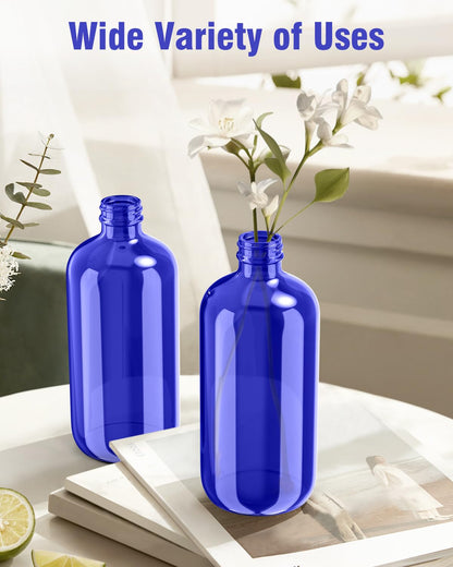 Bontip Glass Spray Bottle, Amber Glass Spray Bottle Set & Accessories Refillable for Plants Window Cleaners Aromatherapy Facial Hydration Watering Flowers Hair Care (2 Pack/16 oz) (Amber)