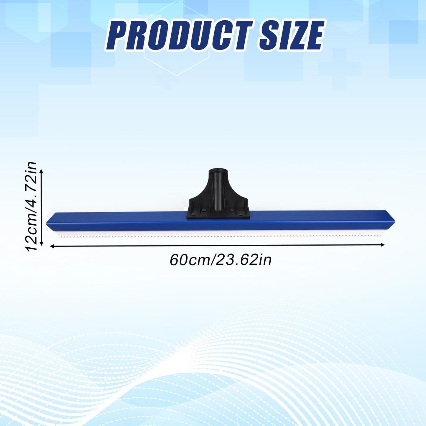 Epoxy Floor Squeegee, 16 Inch Epoxy Squeegee with 0.16 Inch Teeth Notched for Self Leveling Cement Urethane Trowel Spreader Floor Tools for Professionals Beginners