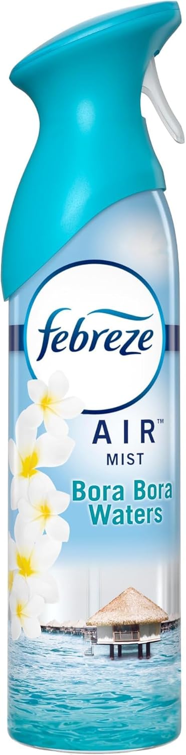 Febreze Air Mist Air Freshener Spray, Odor-Fighting Room Spray, Air Fresheners for Home and Bathroom and Kitchen, Aerosol Can, Mountain Scent, Purple, 8.8oz (Pack of 3)