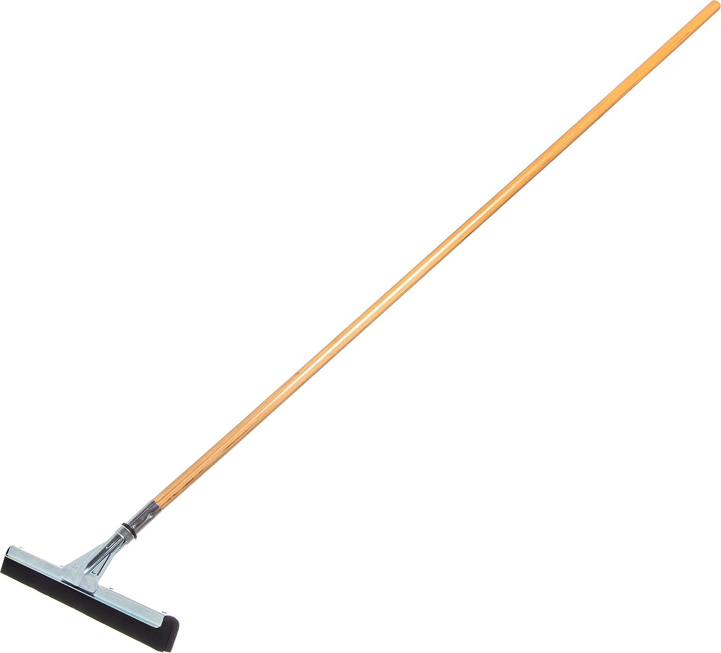 SPARTA Flo-Pac Floor Rubber Squeegee Window Squeegee with Reinforced Metal Frame for Floor, Bathroom, Kitchen, Concrete, Tile, Garage, Commercial Use, 22 Inches, Black