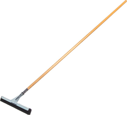 SPARTA Flo-Pac Floor Rubber Squeegee Window Squeegee with Reinforced Metal Frame for Floor, Bathroom, Kitchen, Concrete, Tile, Garage, Commercial Use, 22 Inches, Black