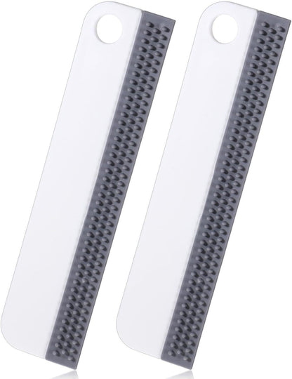 2 PCS All-Purpose Small Rubber Squeegee, Soft Silicone Squeegee for Shower Glass, Mini Kitchen Sink Squeegee, Mini Squeegees for Kitchen Countertops, Mirror, Bathroom, Glass, Car Windshield