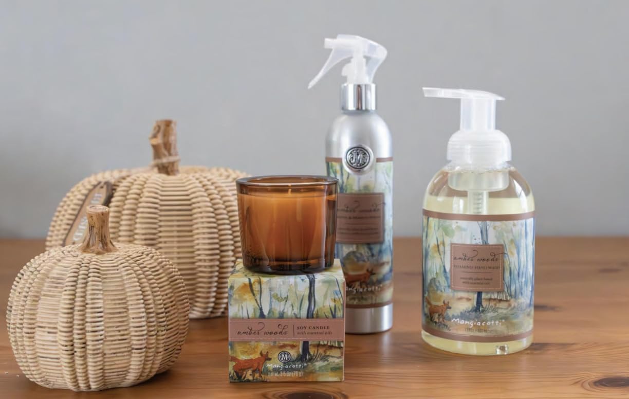 Mangiacotti Room Spritz Fabric Deodorizer Air Freshener Spray | Naturally Plant-Based with Essential Oils Room Fragrance, 8 Ounces, Gingerbread