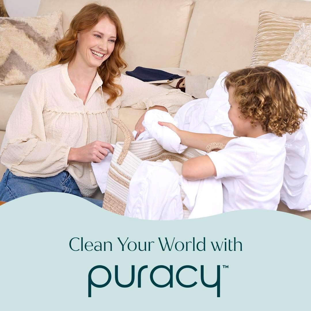Puracy All-Purpose Cleaning Wipes – Non Toxic All Purpose Cleaner for Grease & Grime, Appliance Wipes, Lemongrass Scent (10.8 oz, 1 Pack, 50 Count)
