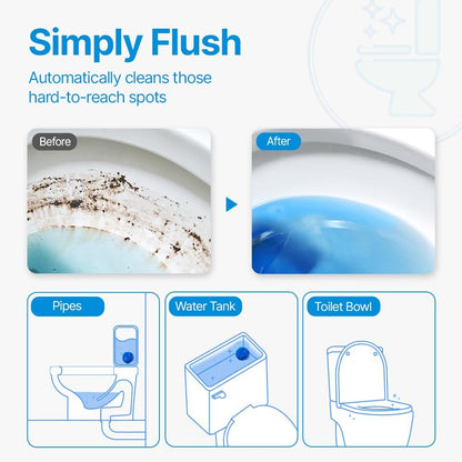 Disposable Toilet Bowl Cleaners(20 Tablets) Odor Eliminator, Fresh Scent, Multipurpose Residential and commercial Toilet Cleaners 2-3 week Lasting Toilet Bowl Cleaner