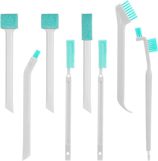 8 Pcs Small Household Cleaning Brushes, Small Cleaning Brush Tight Spaces Deep Detail Crevice Cleanings Tool Set 8 in 1 Detail Tiny Scrub Cleaner Brush for Holes Corner Space Keyboard Bottle Tile